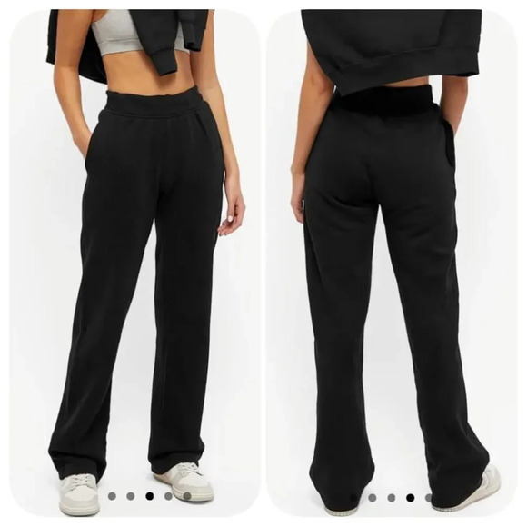 Good American Sweatpants Black Size 2 or M - Picture 1 of 10